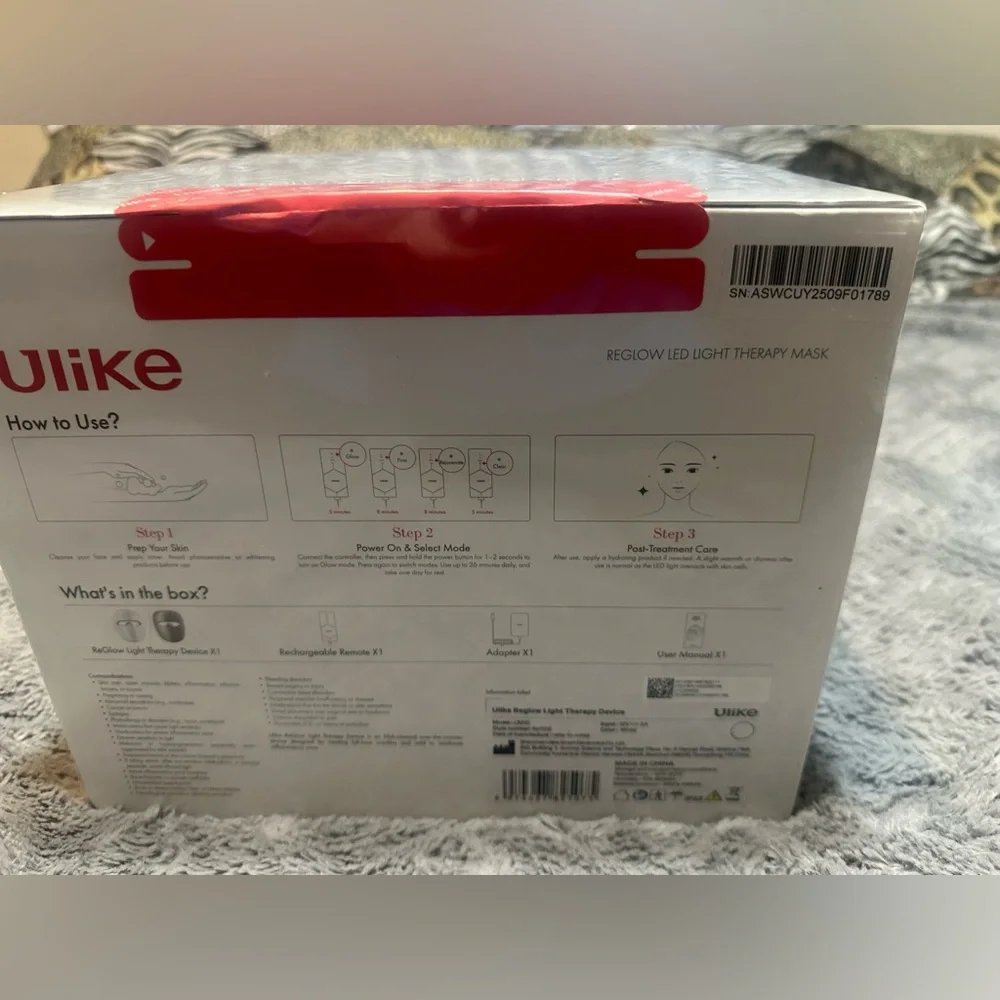 Ulike Reglow LED Light Therapy Mask - White